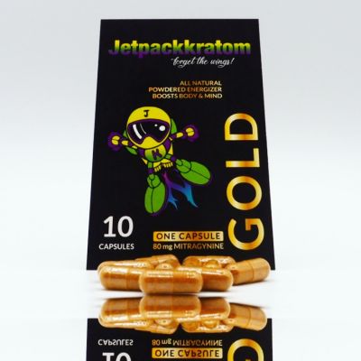 Jetpackkratom Gold Capsules 10 pieces 